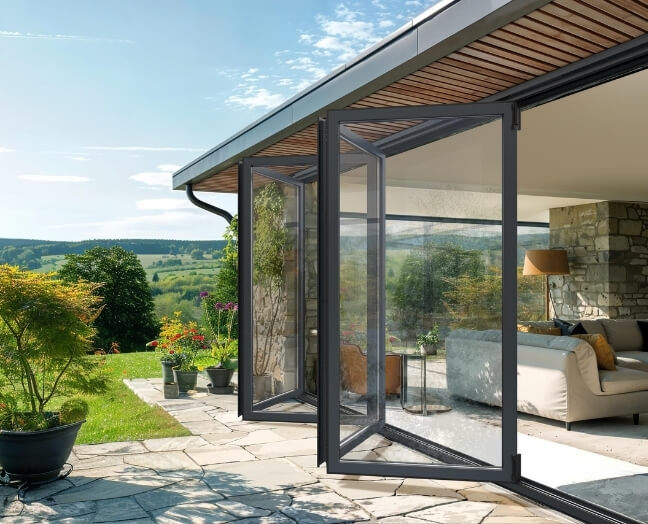 Aluminium VISOFOLD1000 Doors Manufacturers & Suppliers UK