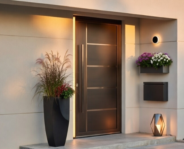 Aluminium Front Doors with Panel Manufacturers & Suppliers UK