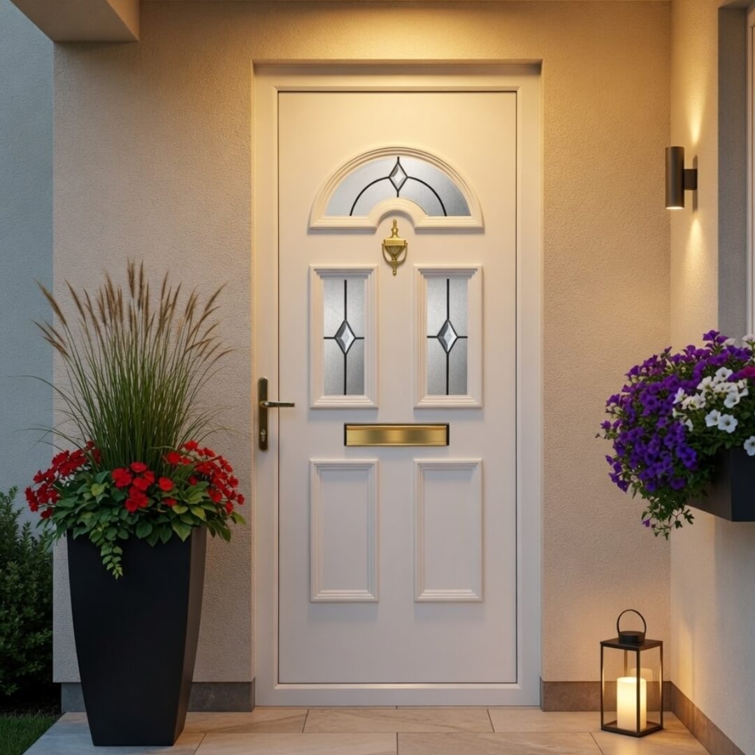 UPVC Front Doors with Panel 1