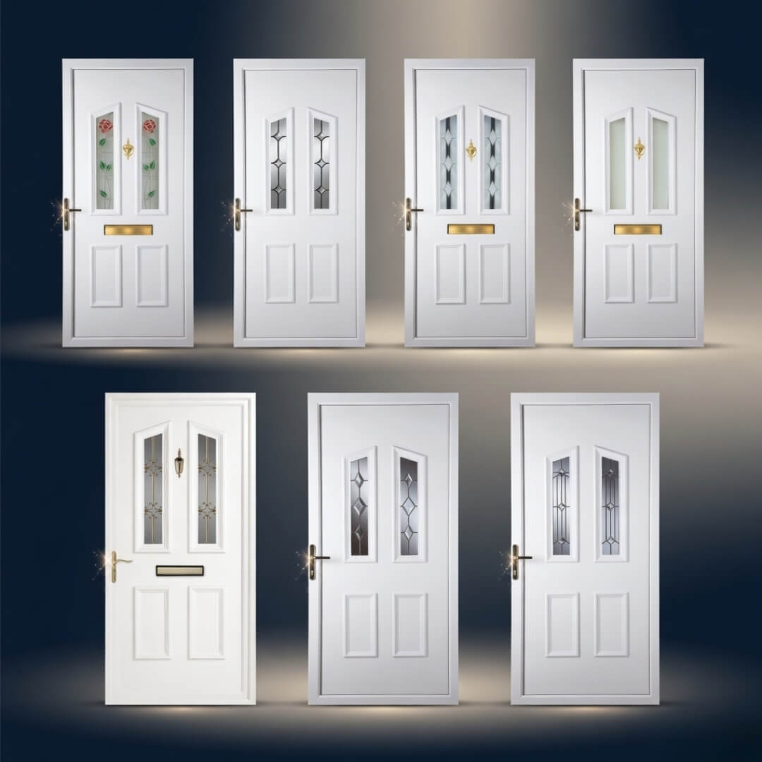 UPVC Front Doors with Panel 9